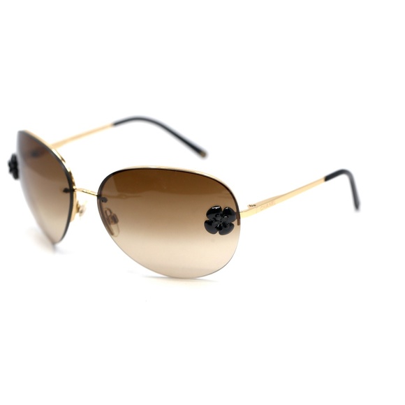 Chanel Dark Honey Brown Aviator Sunglasses - Picture 5 of 16